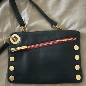 Hammitt Black Leather Wristlet with Gold Accents firm price!!